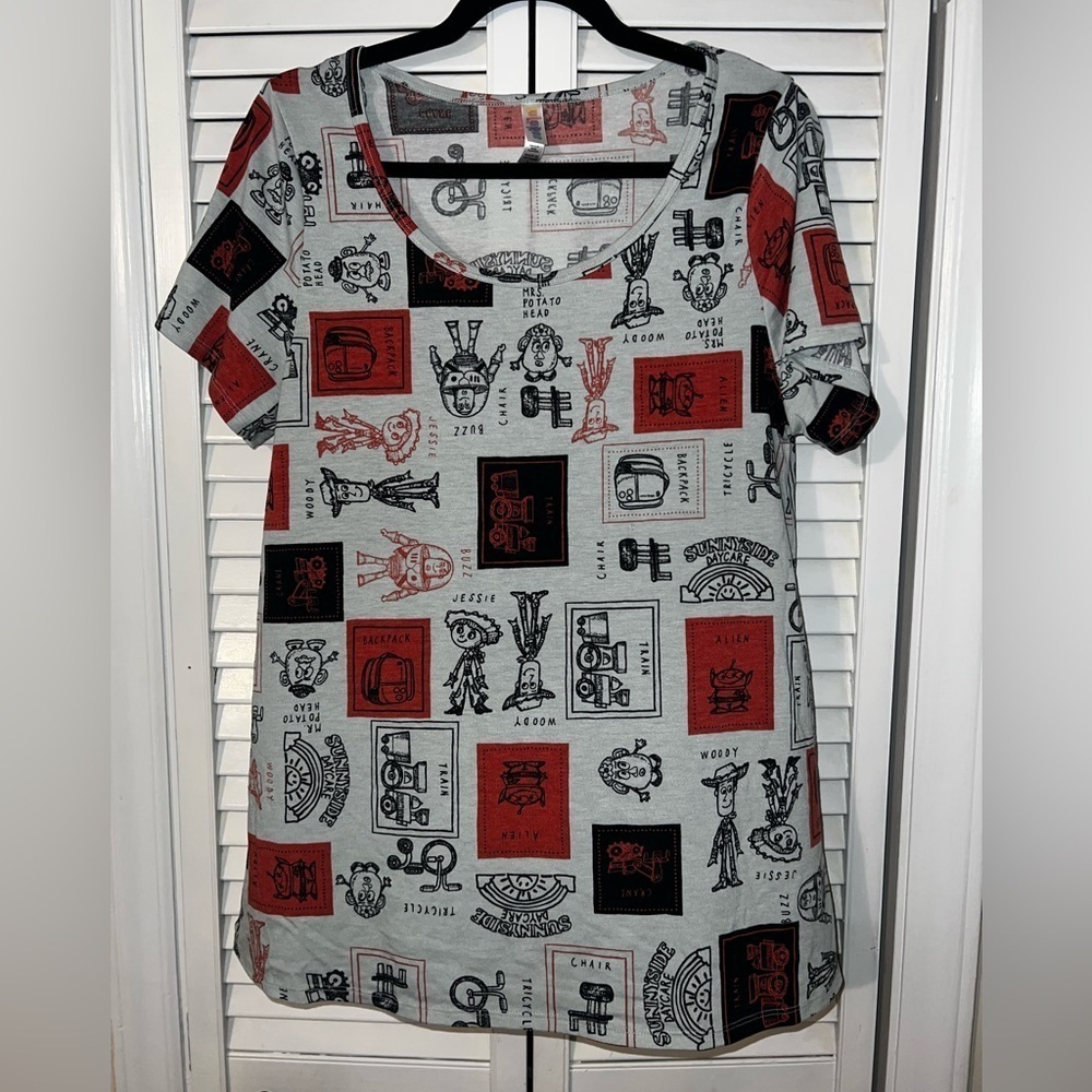 Lularoe Disney Toy Story Woody Buzz Hollywood Studios Shirt